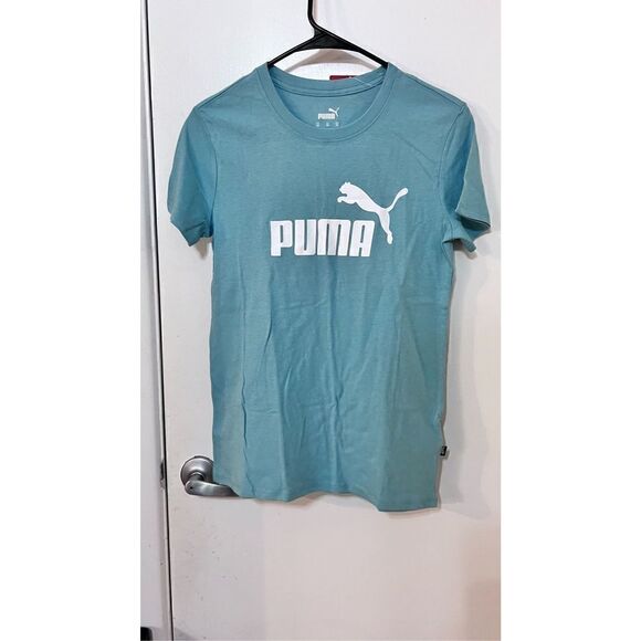 PUMA GREEN LOGO TEE SHIRT WOMENS SIZE XS NEW P1-145 - Picture 3 of 9